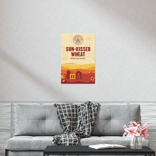 Sun Kissed Wheat Poster